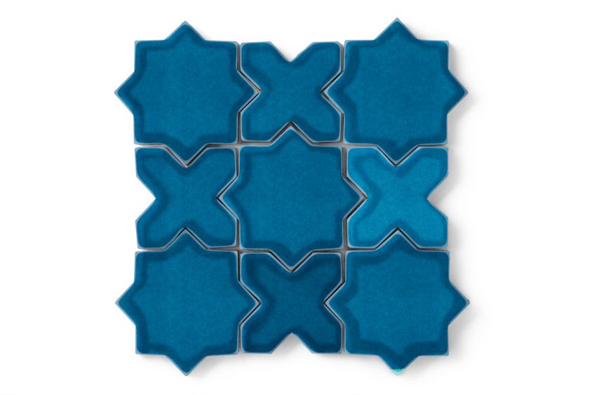 Handmade Star and Cross Tiles