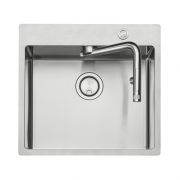 Built-in sink with integrated single lever faucet – Corno Turno 60