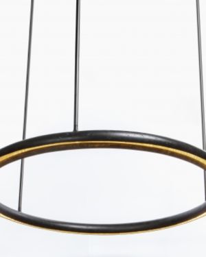 Custom Curved Metal Pendant Light