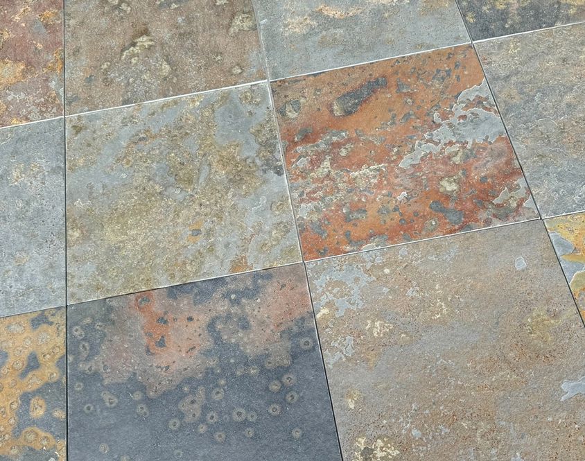 3D Printed Brown Schist Tiles